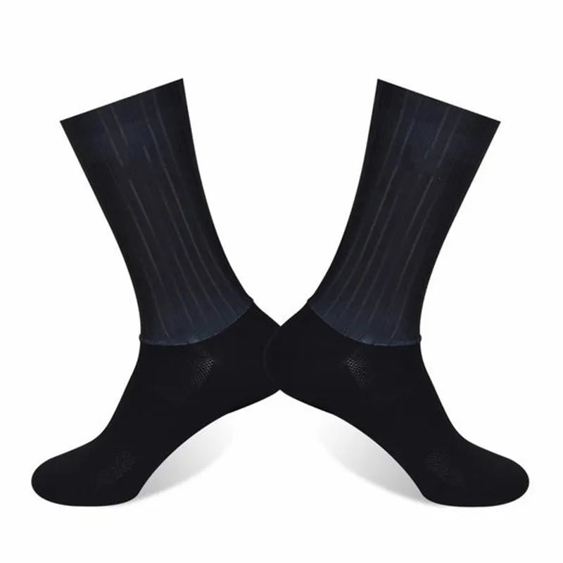 Anti-Rutsch-Sommer-Aero-Socken,Radsocken für Männer, Fahrrad-Sport- und Laufsocken