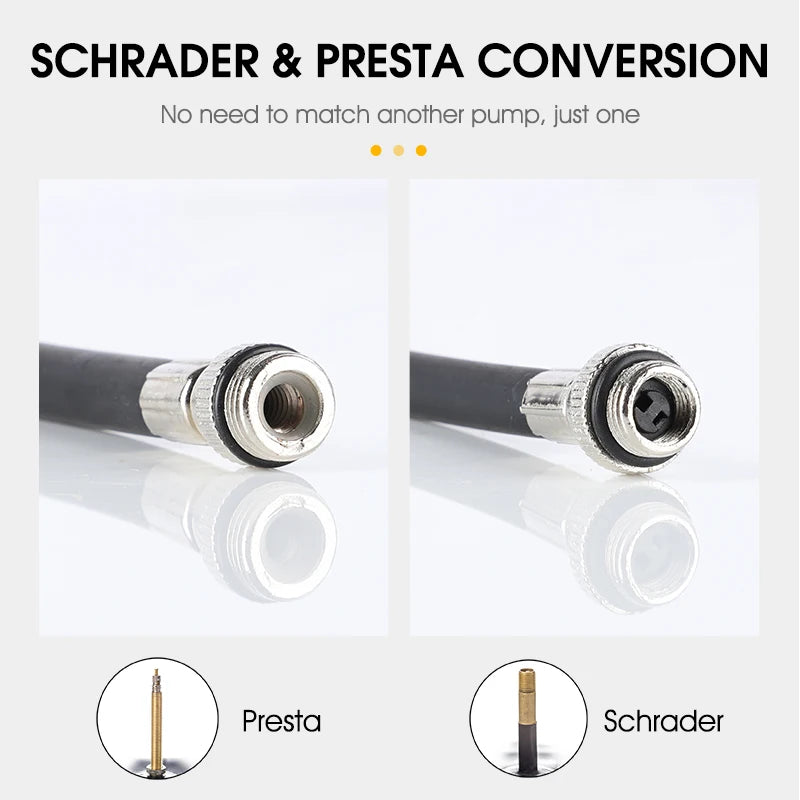 Mini Fahrrad Pumpe 100Psi Tragbare Schrader Presta Ventil Inflator Aluminium Legierung MTB Rennrad Reifen Hand Luftpumpe