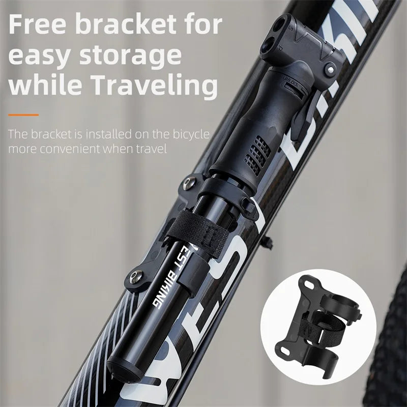 West Biking Mini Fahrradpumpe Aluminium