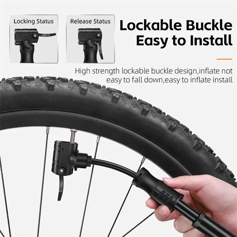 West Biking Mini Fahrradpumpe Aluminium