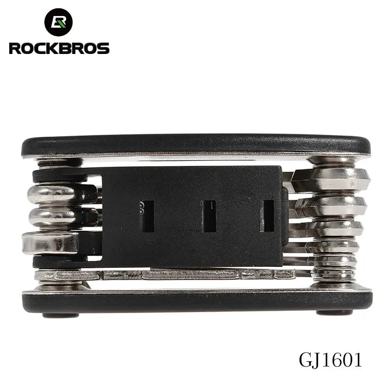 ROCKBROS 16 in 1 Bike Bicycle Multi Repair Tool Set Kit Hex Spoke Cycle Screwdriver Tool Wrench Mountain Cycle Tool Sets Black - Bike X Parts