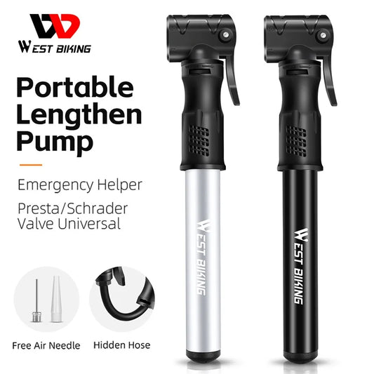 West Biking Mini Fahrradpumpe Aluminium