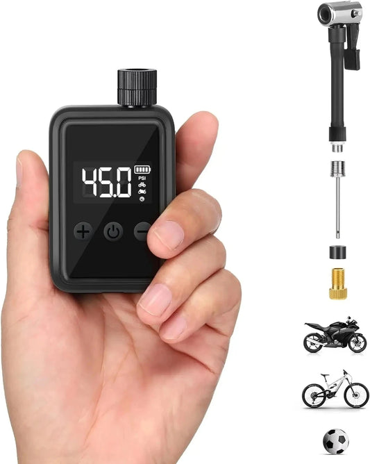 Fahrrad pumpe elektrische tragbare Fahrrad pumpe, 120 psi Mini-Reifen pumpe mit digitalem psi Manometer, Reifen füller Fahrrad luftpumpe au