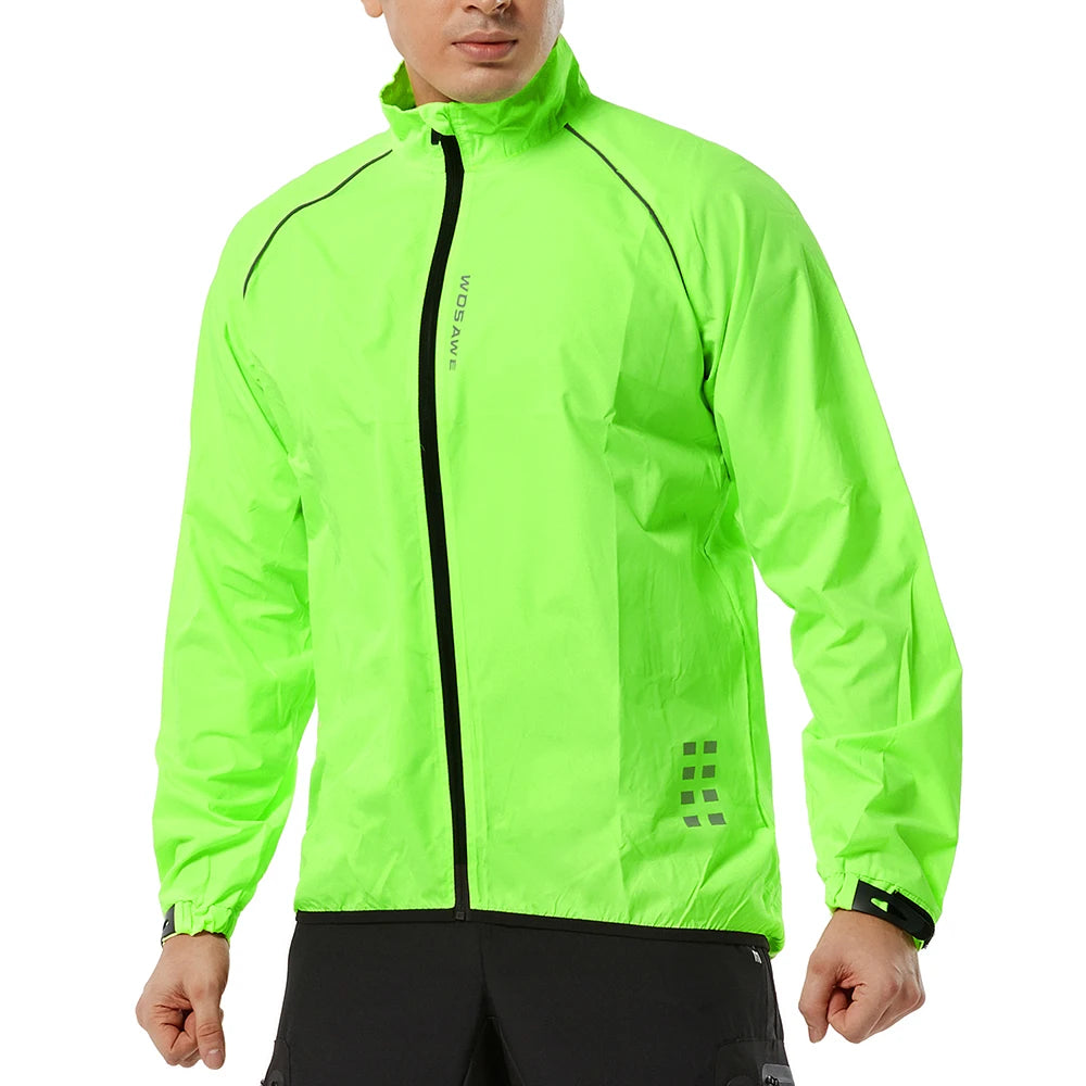 Wosawe Herren Radsport Wind jacke ultraleichte reflektierende wind dichte Jacke Herren MTB Rennrad Wind mantel Langarm Fahrrad Kleidung