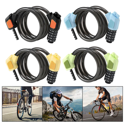 Universal Bicycle Lock Anti-Theft Bike Password Lock High Security Mountain Bike Safety Lock for Electric Bike Scooter