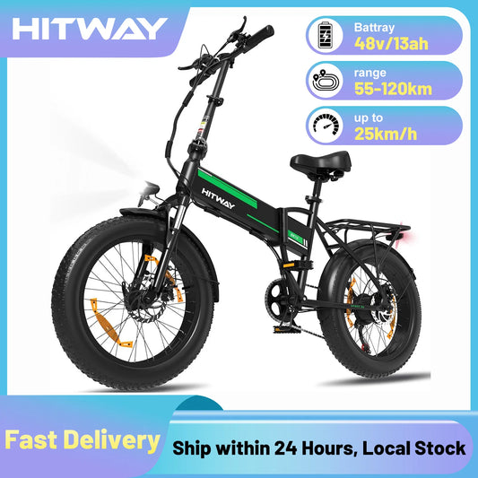 HITWAY Elektrofahrrad für Erwachsene – 20" x 4.0