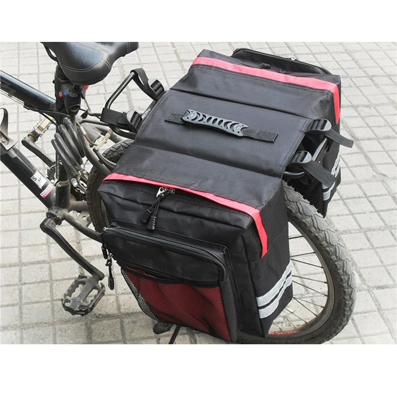 MTB Fahrrad träger Tasche Gepäckträger Fahrrad Kofferraum Tasche Gepäck tasche Rücksitz Doppelseite Fahrrad Fahrrad Fahrrad Tasche langlebige Reise