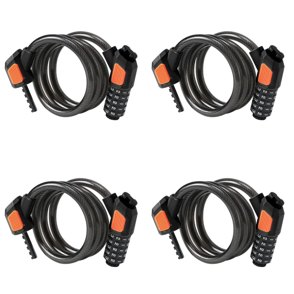 Universal Bicycle Lock Anti-Theft Bike Password Lock High Security Mountain Bike Safety Lock for Electric Bike Scooter